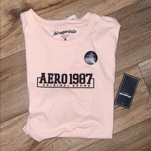 Aeropostale Light Pink AERO 1987 Tee